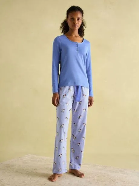 Nightwear Women Joules Blue Jersey Pyjama Set