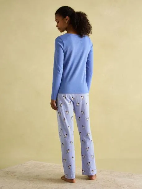 Nightwear Women Joules Blue Jersey Pyjama Set