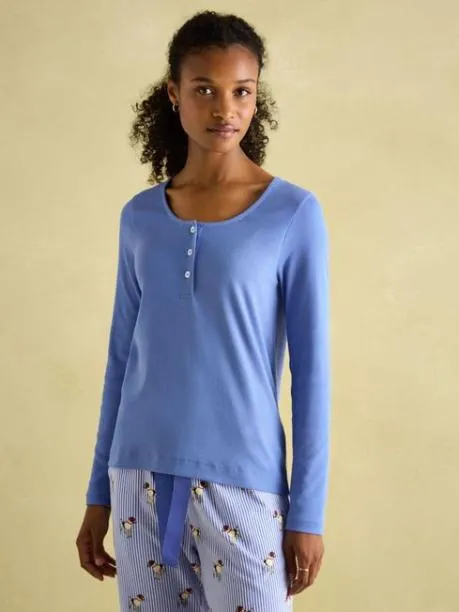 Nightwear Women Joules Blue Jersey Pyjama Set