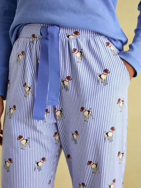 Nightwear Women Joules Blue Jersey Pyjama Set
