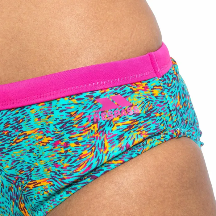 Nuala Bikini Bottoms Lagoon Print Women Trespass Swimwear