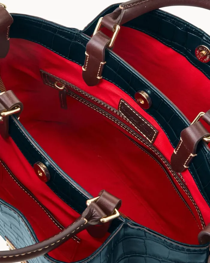 Oakdale Brenna Black Women Dooney and Bourke Satchels Oakdale Brenna Black Women Dooney and Bourke Satchels