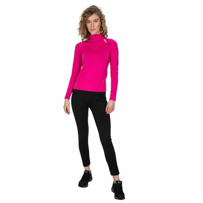 Odette DLX 12 Zip Long Sleeve Active Top Fuchsia Women Trespass Gym and Sports Tops Odette DLX 12 Zip Long Sleeve Active Top Fuchsia Women Trespass Gym and Sports Tops