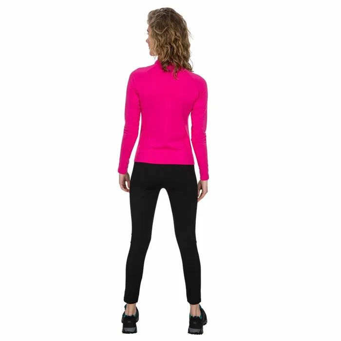 Odette DLX 12 Zip Long Sleeve Active Top Fuchsia Women Trespass Gym and Sports Tops Odette DLX 12 Zip Long Sleeve Active Top Fuchsia Women Trespass Gym and Sports Tops