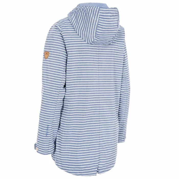 Offshore Waterproof Jacket Navy Stripe Women Trespass Casual Jackets