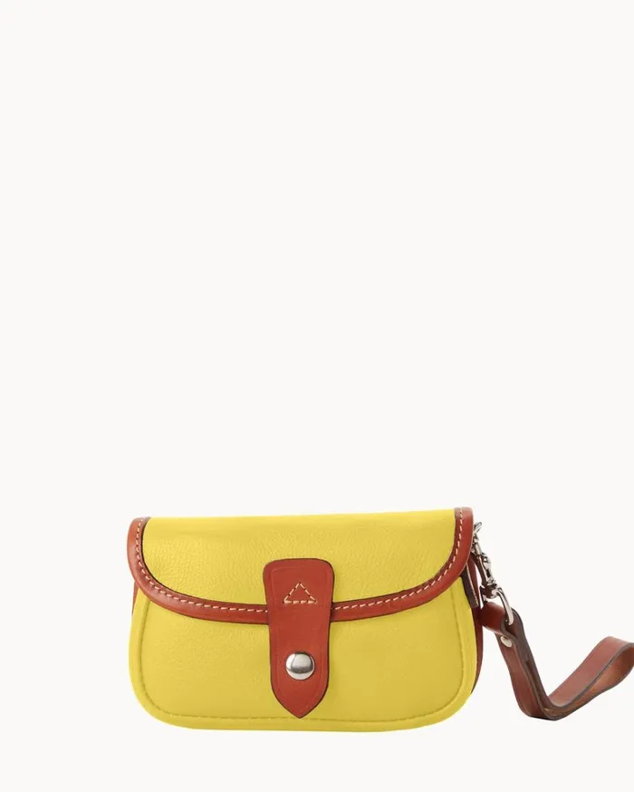Oncour Cabriolet Flap Wristlet Yellow Women Dooney and Bourke Wallets