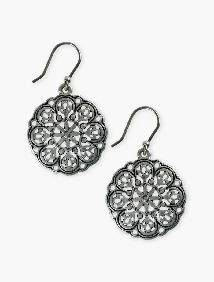 Openwork Drop Earring Silver Women Lucky Brand Jewelry