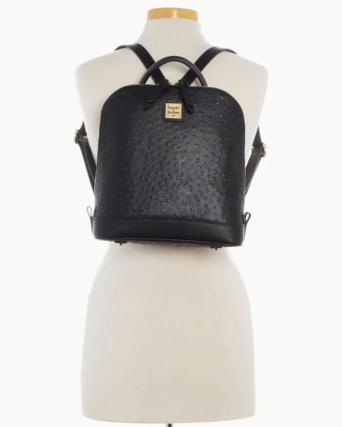 Ostrich Pod Backpack Black Women Dooney and Bourke Backpacks Ostrich Pod Backpack Black Women Dooney and Bourke Backpacks