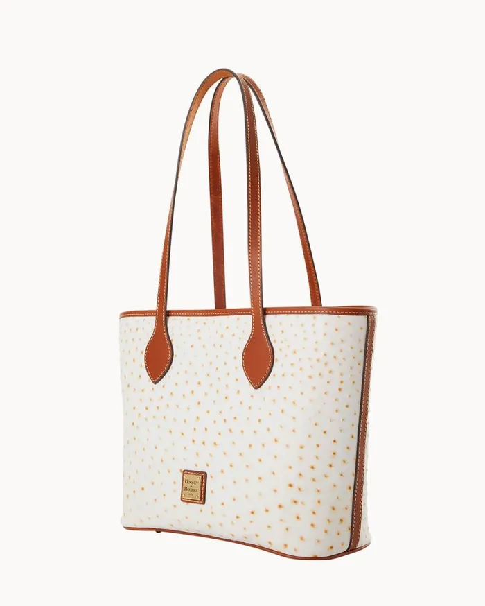 Ostrich Tote Bone Women Dooney and Bourke Totes Ostrich Tote Bone Women Dooney and Bourke Totes
