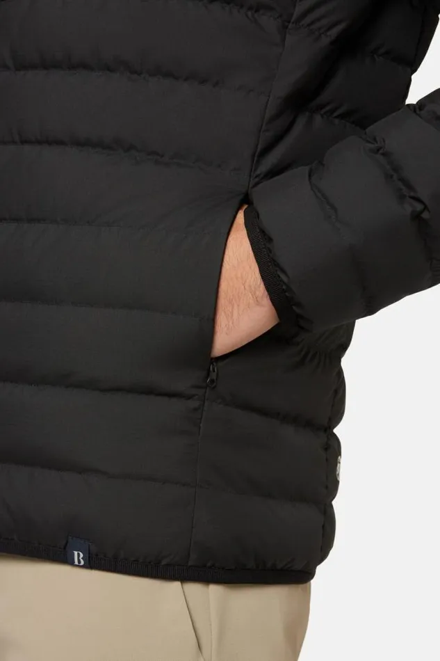Outerwear Men Boggi Milano Goose Down Recycled Fabric Bomber Jacket Black Outerwear Men Boggi Milano Goose Down Recycled Fabric Bomber Jacket Black