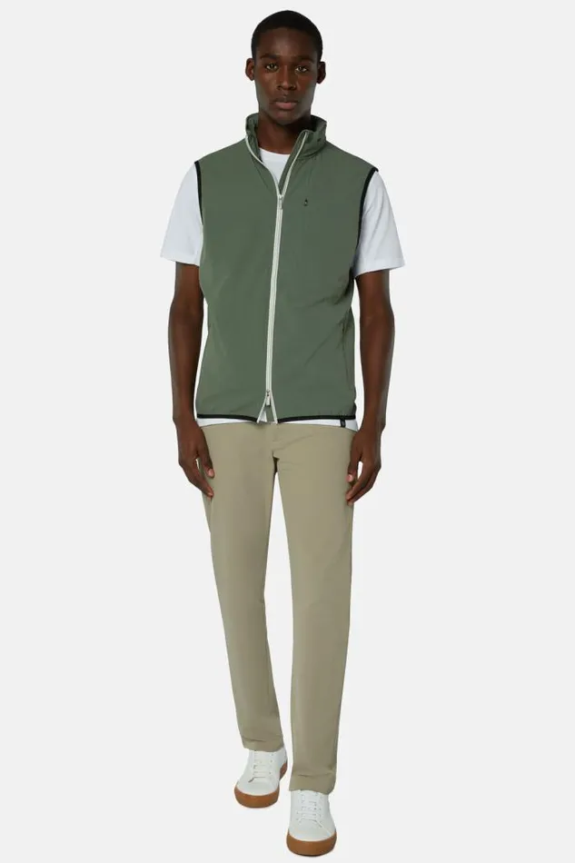 Outerwear Men Boggi Milano Vest In B Tech Stretch Recycled Nylon Green