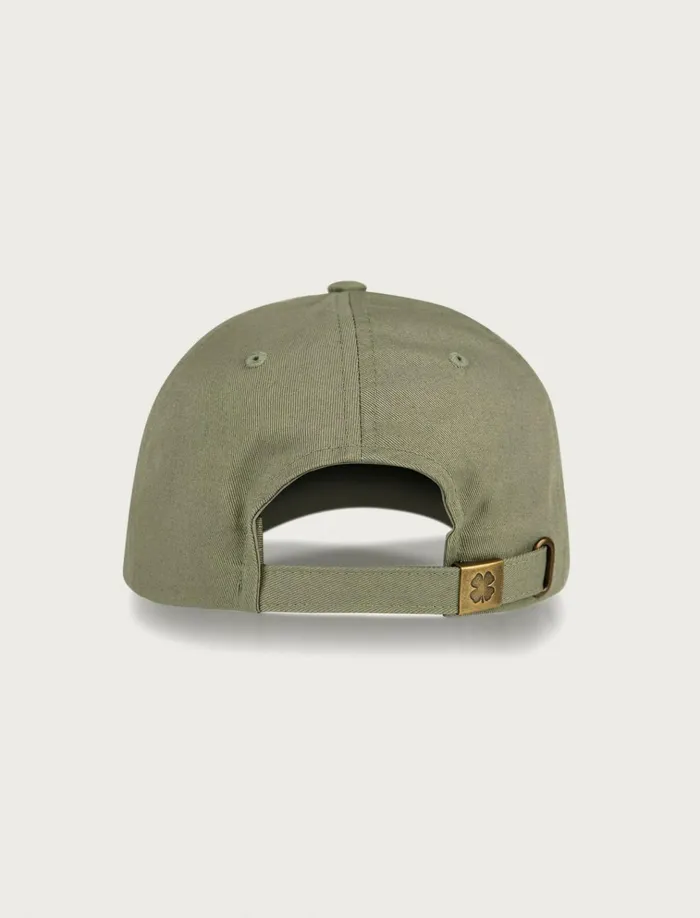 Oval Clover Patch Dad Hat Bright Green Men Lucky Brand Hats