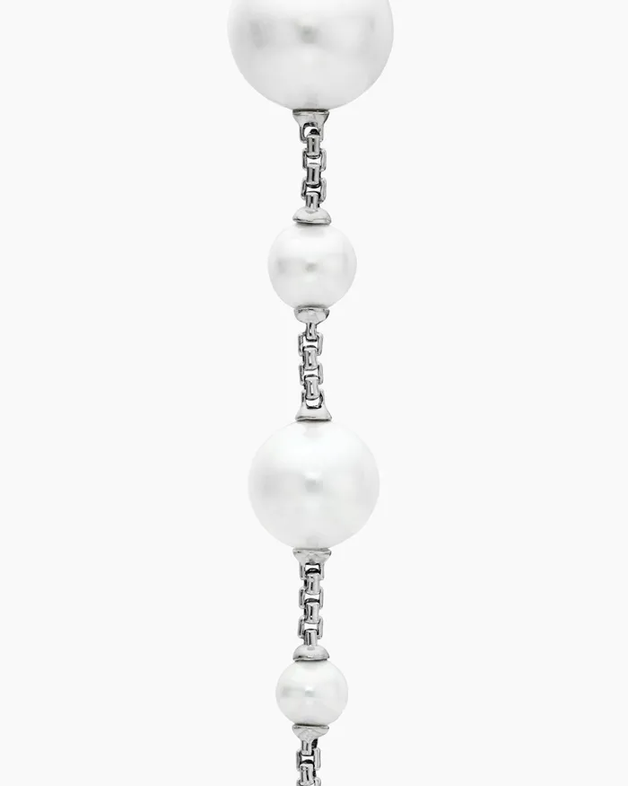 Pearl And Pav Drop Earrings In Sterling Silver With Pearls And Diamonds 345in Women David Yurman Drop Pearl And Pav Drop Earrings In Sterling Silver With Pearls And Diamonds 345in Women David Yurman Drop