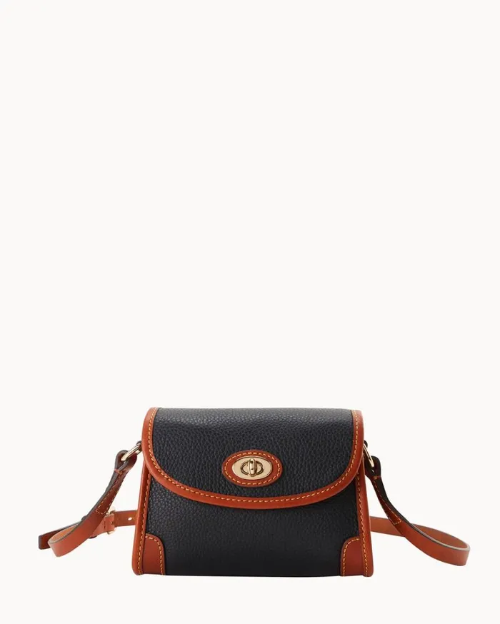 Pebble Grain 18 Crossbody Black Women Dooney and Bourke Crossbodies