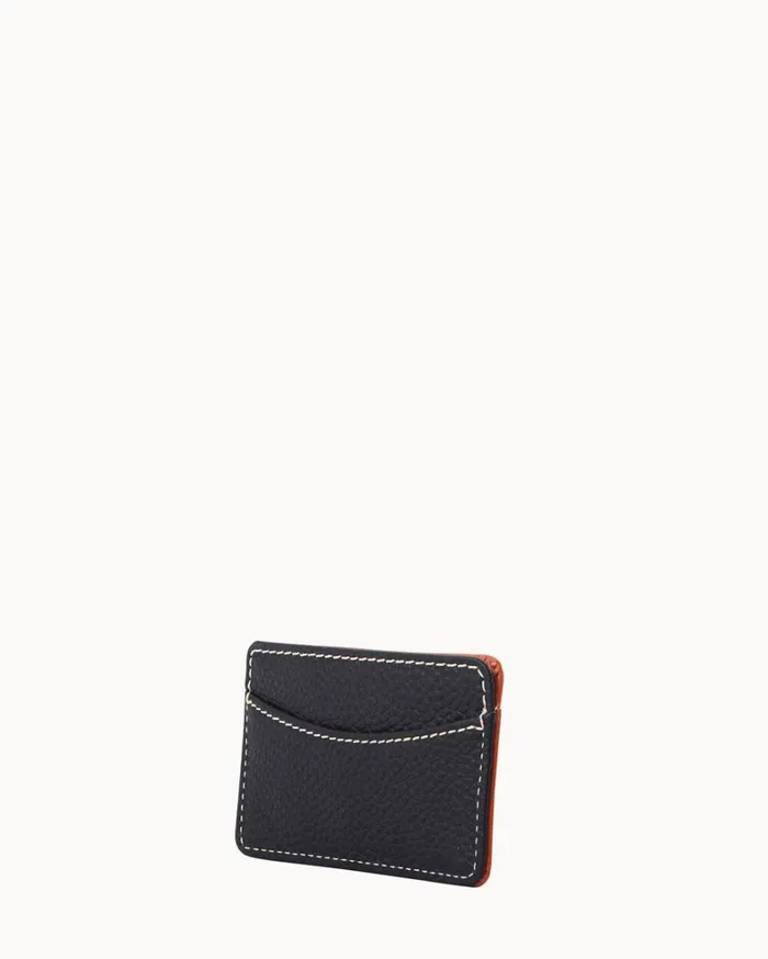 Pebble Grain Business Card Case Black Women Dooney and Bourke Wallets Pebble Grain Business Card Case Black Women Dooney and Bourke Wallets