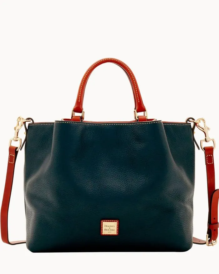 Pebble Grain Large Barlow Black Women Dooney and Bourke Satchels