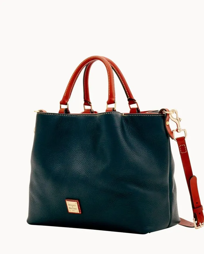 Pebble Grain Large Barlow Black Women Dooney and Bourke Satchels Pebble Grain Large Barlow Black Women Dooney and Bourke Satchels
