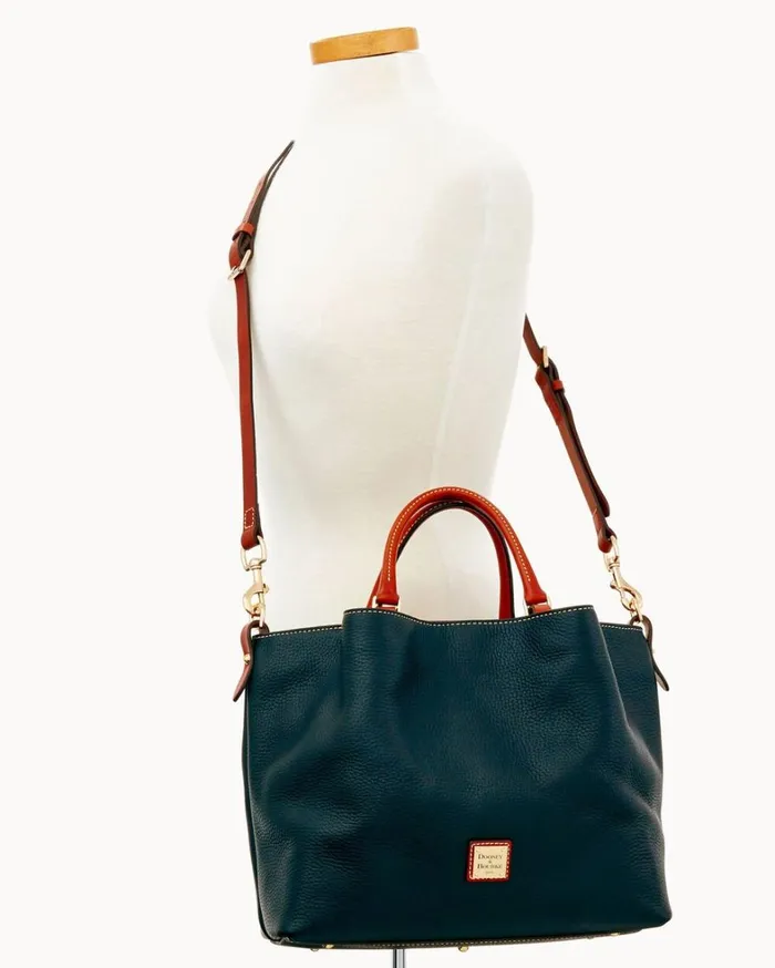 Pebble Grain Large Barlow Black Women Dooney and Bourke Satchels Pebble Grain Large Barlow Black Women Dooney and Bourke Satchels