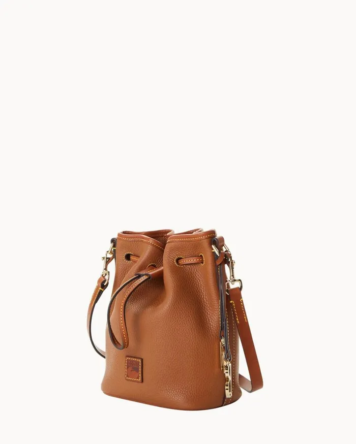 Pebble Grain Small Drawstring Caramel Women Dooney and Bourke Crossbodies Pebble Grain Small Drawstring Caramel Women Dooney and Bourke Crossbodies