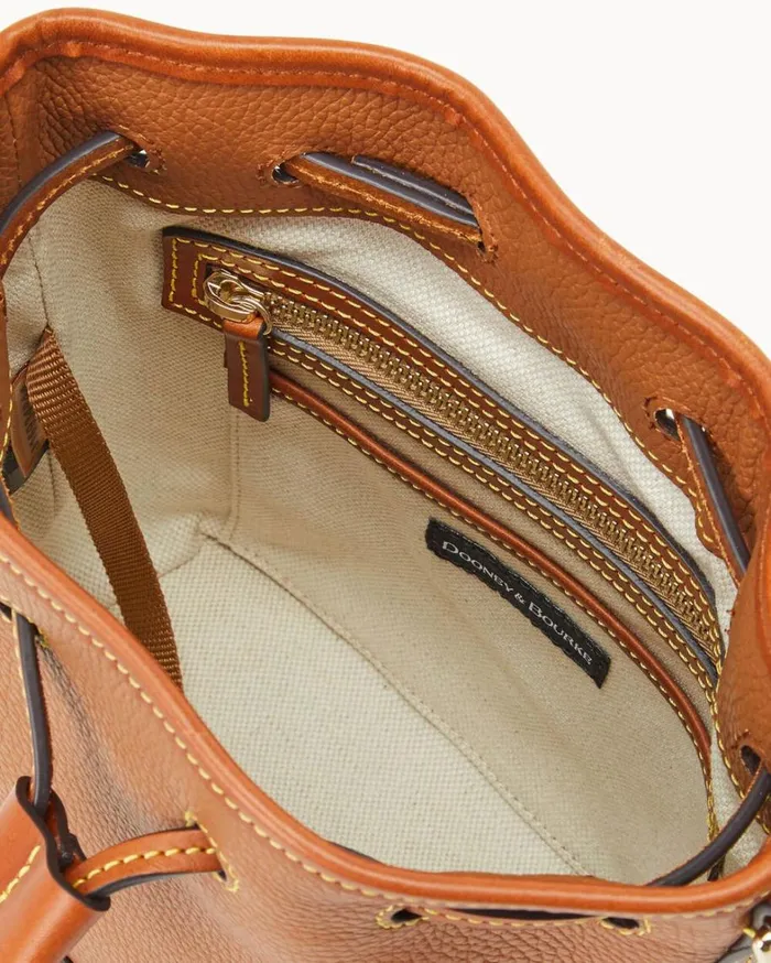 Pebble Grain Small Drawstring Caramel Women Dooney and Bourke Crossbodies Pebble Grain Small Drawstring Caramel Women Dooney and Bourke Crossbodies