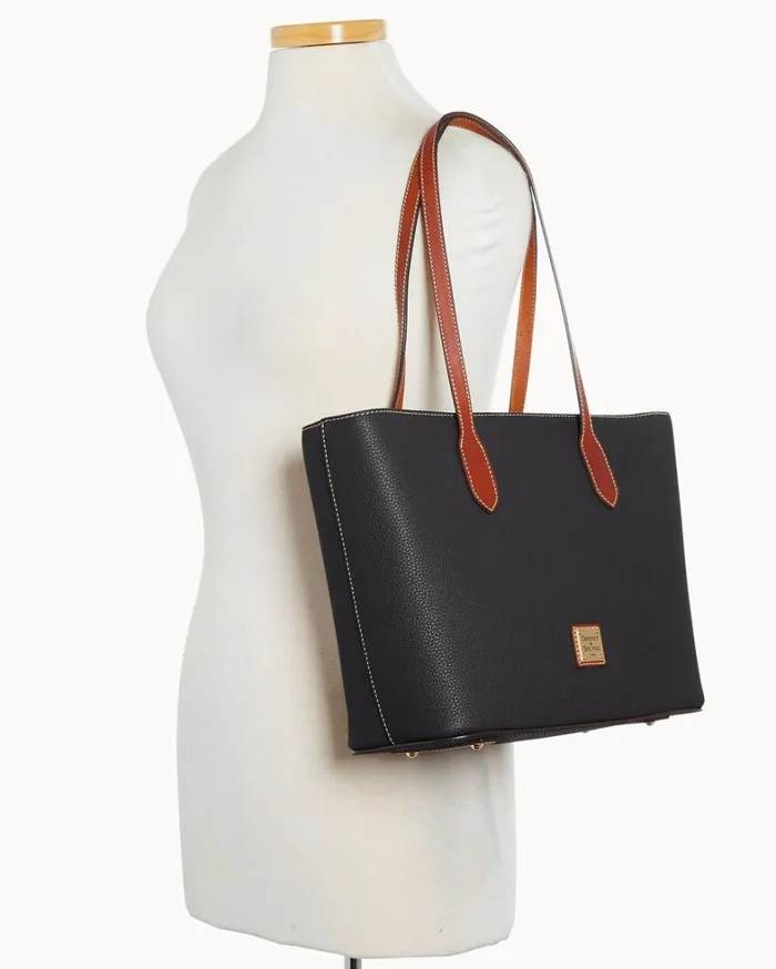 Pebble Grain Tote Black Women Dooney and Bourke Totes Pebble Grain Tote Black Women Dooney and Bourke Totes