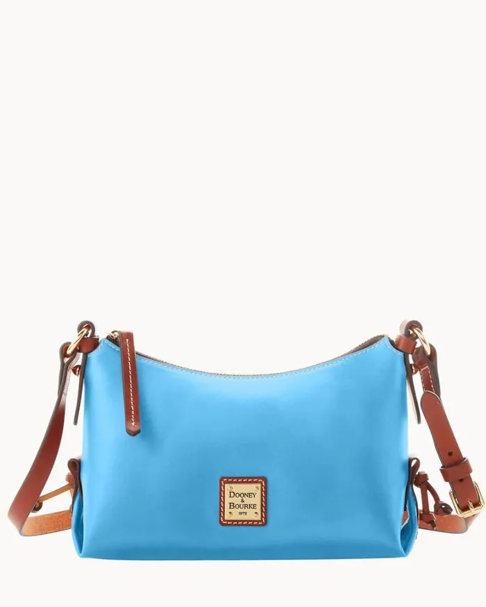 Penrose Hobo Crossbody 22 Light Blue Women Dooney and Bourke Crossbodies