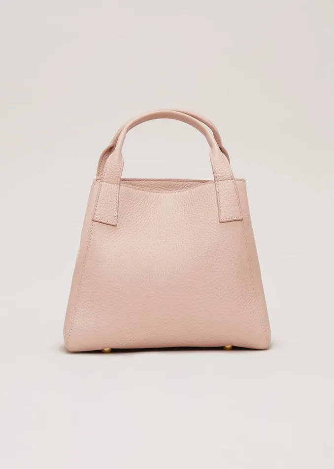 Phase Eight Bags and Clutches Mini Leather Tote Bag Pale Pink 8211 Women
