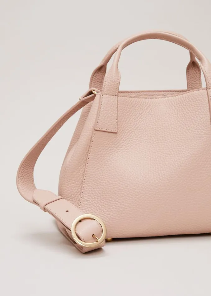 Phase Eight Bags and Clutches Mini Leather Tote Bag Pale Pink 8211 Women