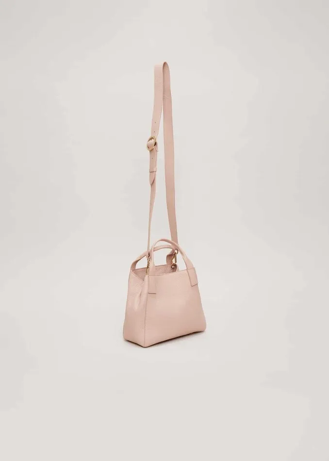 Phase Eight Bags and Clutches Mini Leather Tote Bag Pale Pink 8211 Women