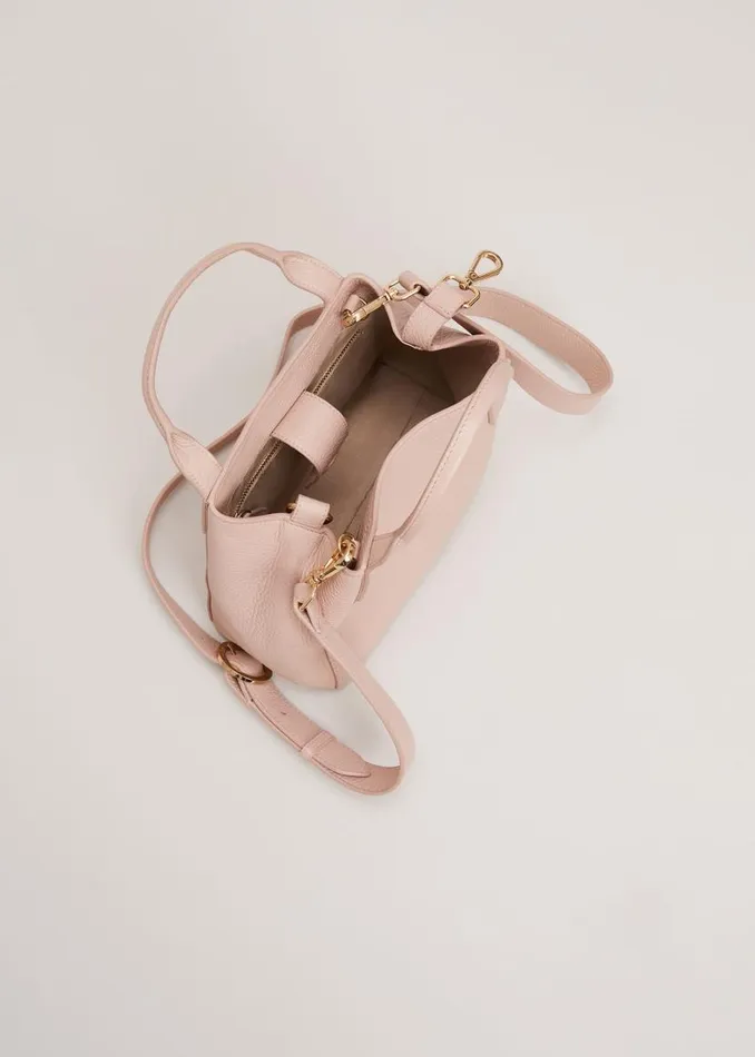 Phase Eight Bags and Clutches Mini Leather Tote Bag Pale Pink 8211 Women