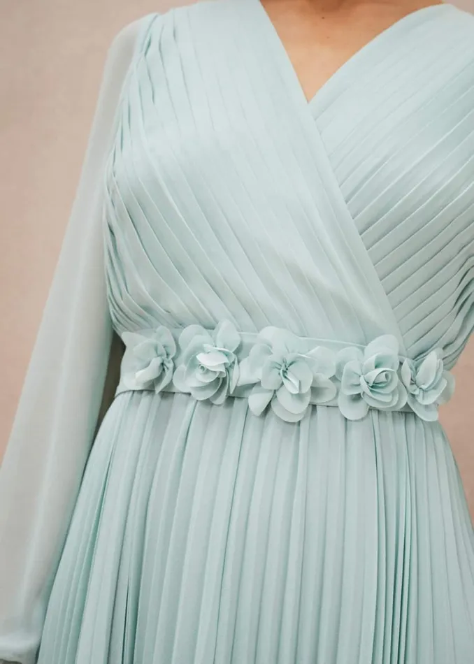 Phase Eight Dresses Alecia Pleated Maxi Dress Peppermint 8211 Women
