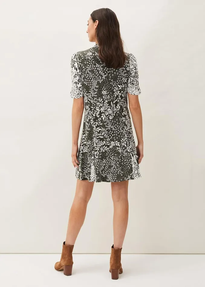 Phase Eight Dresses Alva Mixed Print Dress Khakiivory 8211 Women