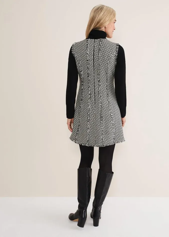 Phase Eight Dresses Arie Tweed Mini Dress Blackwhite 8211 Women