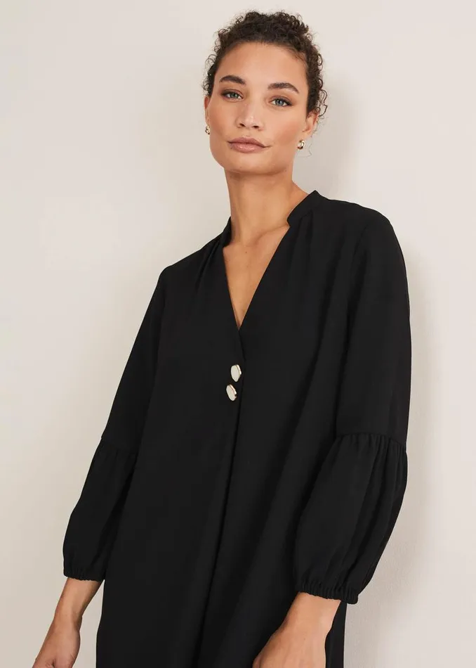 Phase Eight Dresses Charlotte Tunic Dress Black 8211 Women