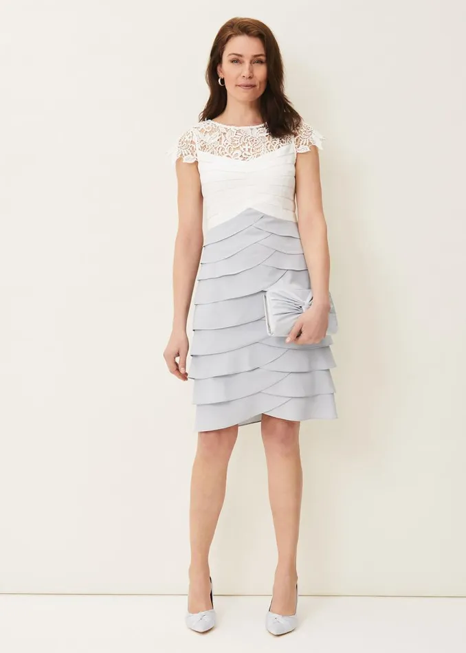 Phase Eight Dresses Faith Contrast Fitted Dress Ivorymineral 8211 Women