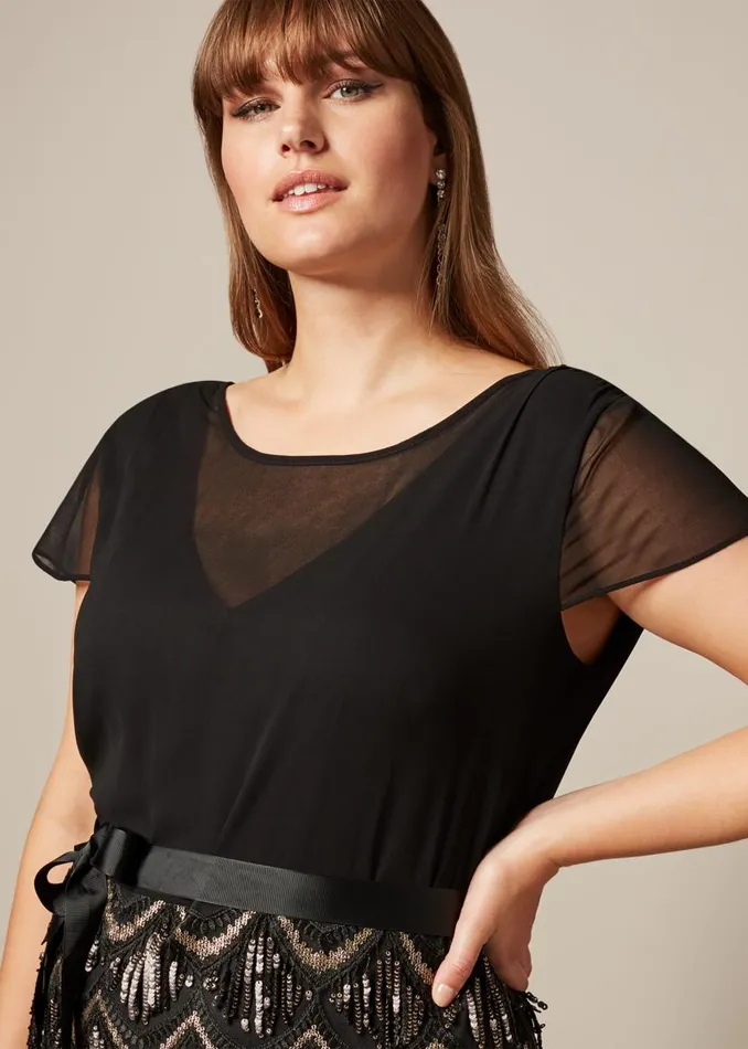 Phase Eight Dresses Hazel Sequin Maxi Dress Black 8211 Women
