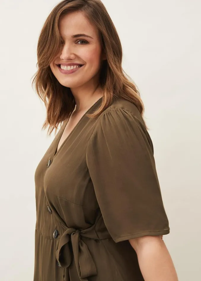 Phase Eight Dresses Henley Tie Dress Khaki 8211 Women