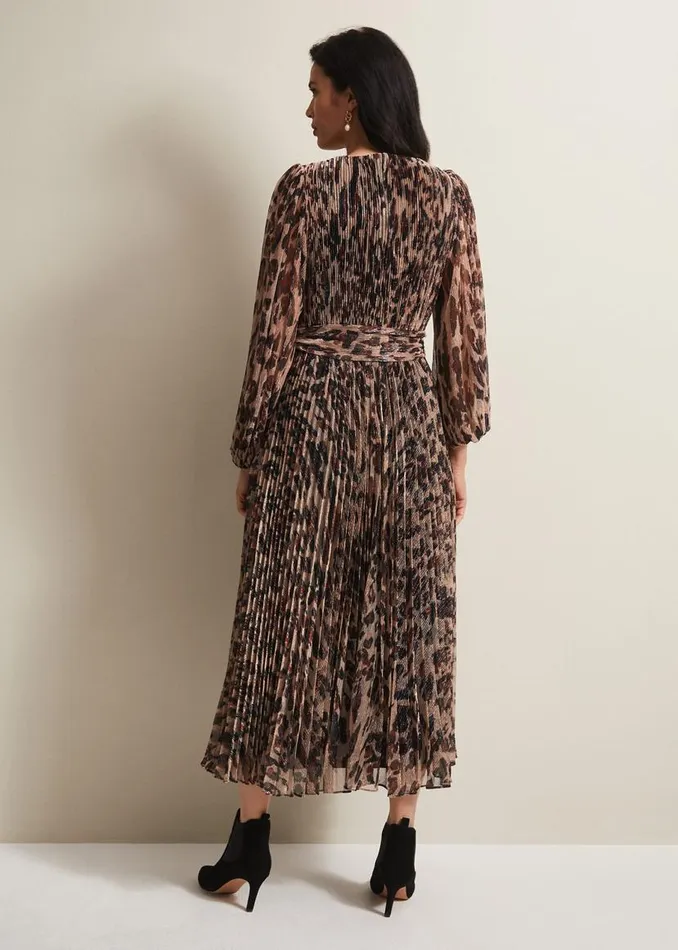 Phase Eight Dresses Jovie Leopard Print Plisse Maxi Dress Multicoloured 8211 Women Phase Eight Dresses Jovie Leopard Print Plisse Maxi Dress Multicoloured 8211 Women