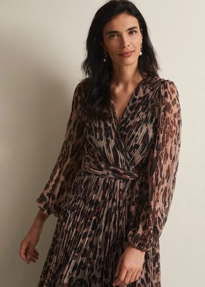 Phase Eight Dresses Jovie Leopard Print Plisse Maxi Dress Multicoloured 8211 Women Phase Eight Dresses Jovie Leopard Print Plisse Maxi Dress Multicoloured 8211 Women