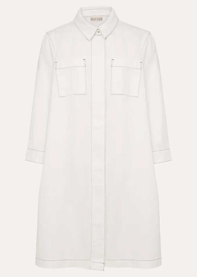 Phase Eight Dresses Katie Denim Dress Ecru 8211 Women