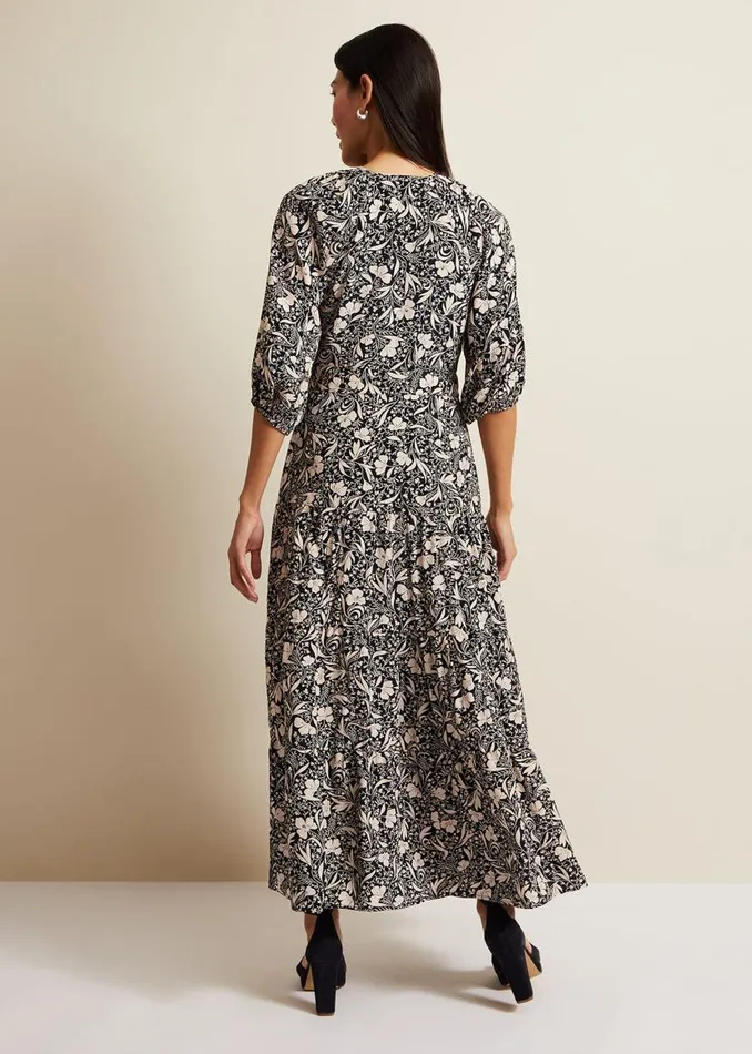 Phase Eight Dresses Kezia Floral Wrap Midi Dress Multicoloured 8211 Women