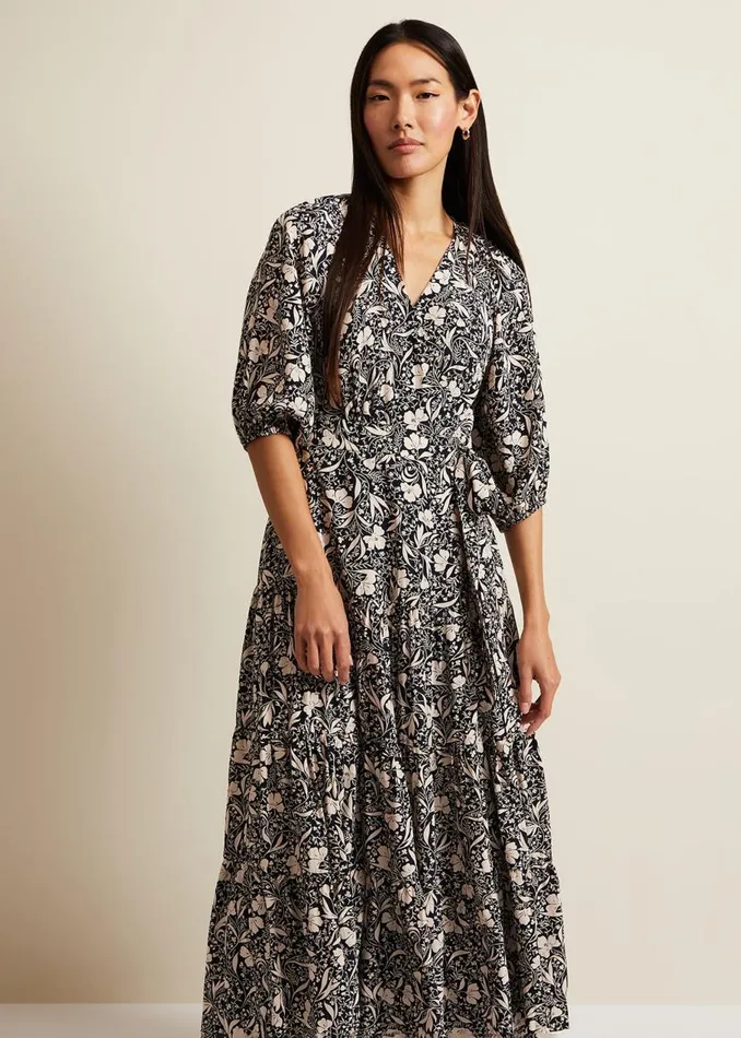 Phase Eight Dresses Kezia Floral Wrap Midi Dress Multicoloured 8211 Women