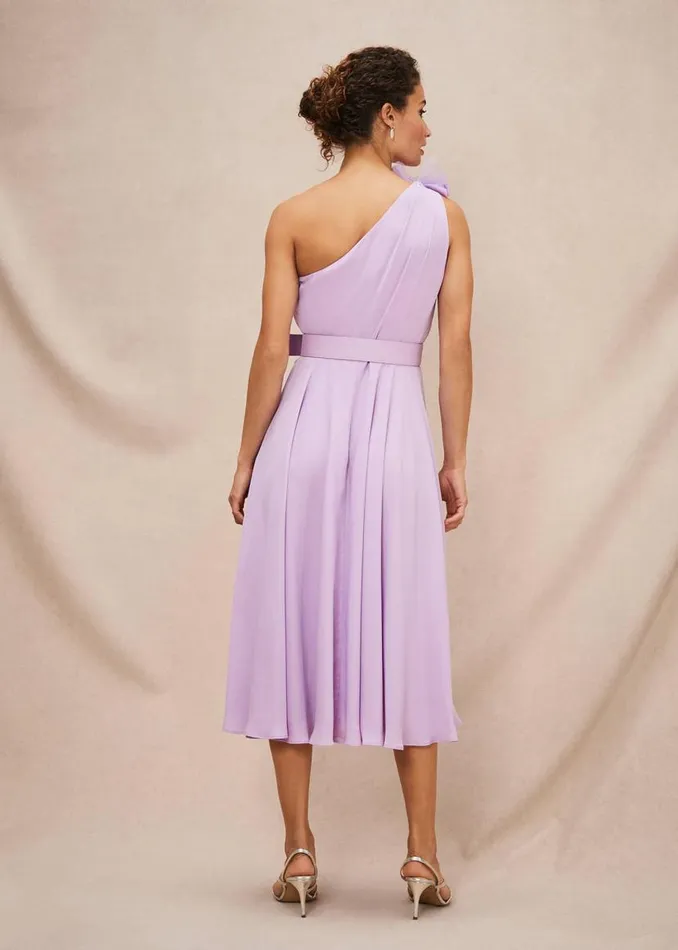 Phase Eight Dresses Kiki One Shoulder Midi Dress Crocus 8211 Women