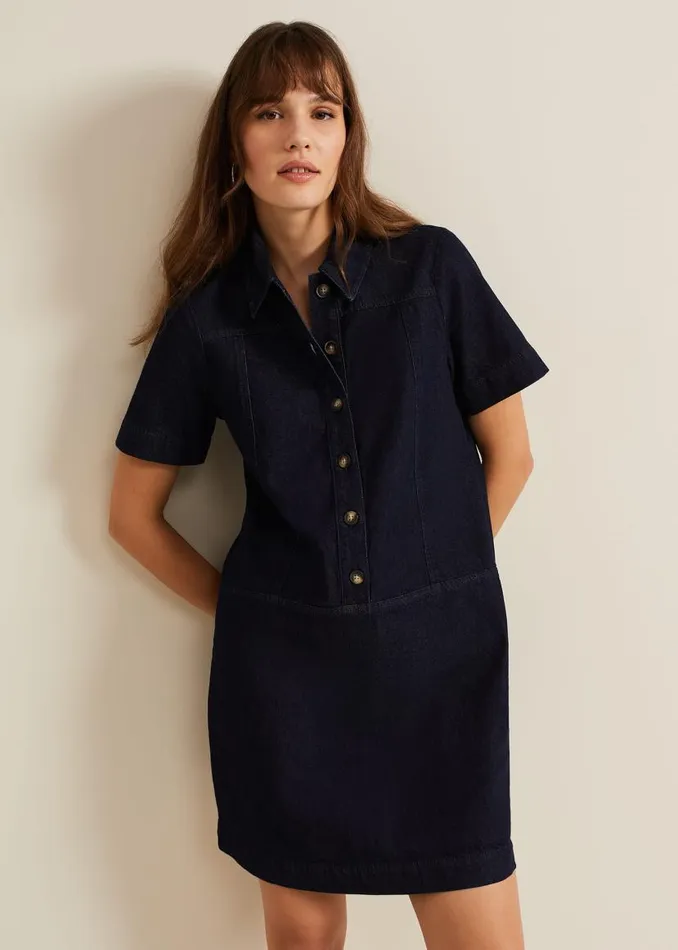 Phase Eight Dresses Larisa Denim Tunic Dress Denim 8211 Women