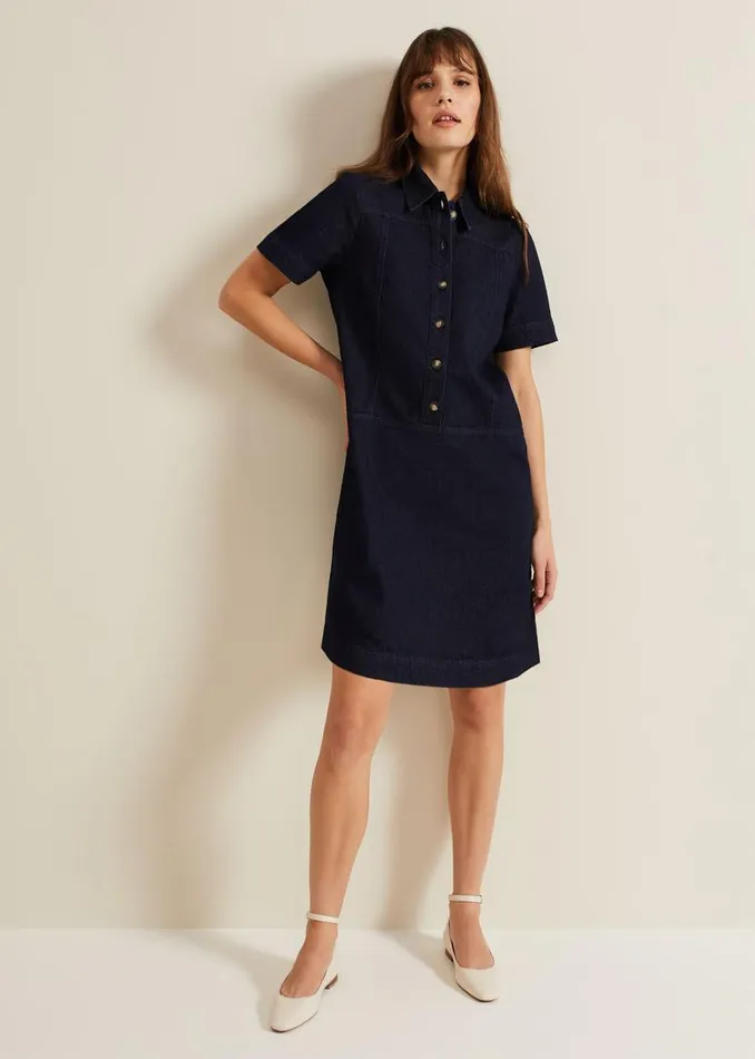 Phase Eight Dresses Larisa Denim Tunic Dress Denim 8211 Women
