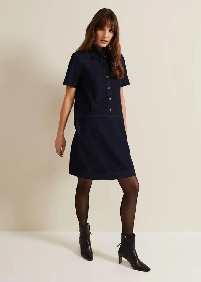 Phase Eight Dresses Larisa Denim Tunic Dress Denim 8211 Women
