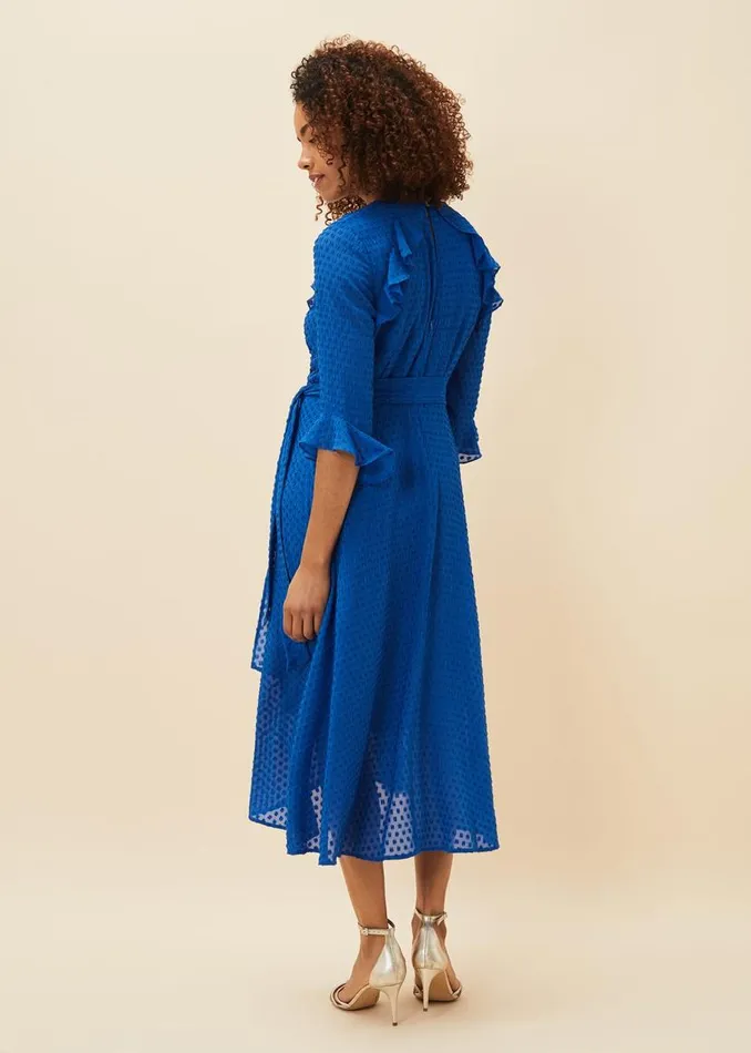 Phase Eight Dresses Lilibeth Wrap Midi Dress Capri Blue 8211 Women