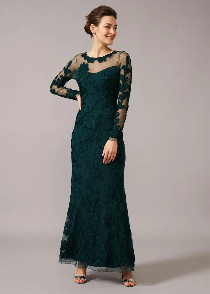 Phase Eight Dresses Lorie Tapework Lace Dress Jade 8211 Women