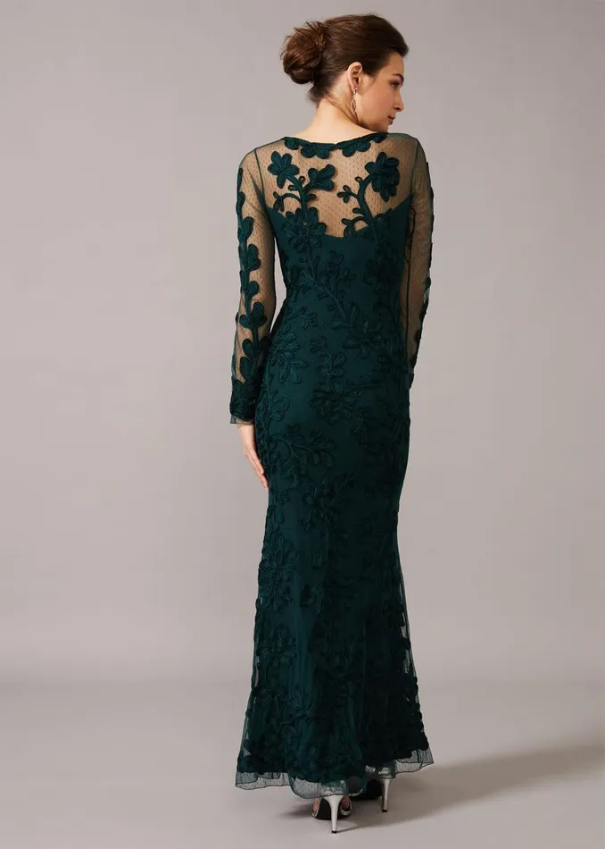 Phase Eight Dresses Lorie Tapework Lace Dress Jade 8211 Women