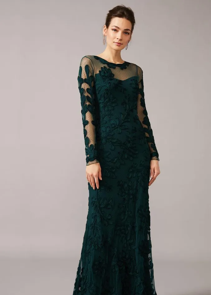 Phase Eight Dresses Lorie Tapework Lace Dress Jade 8211 Women